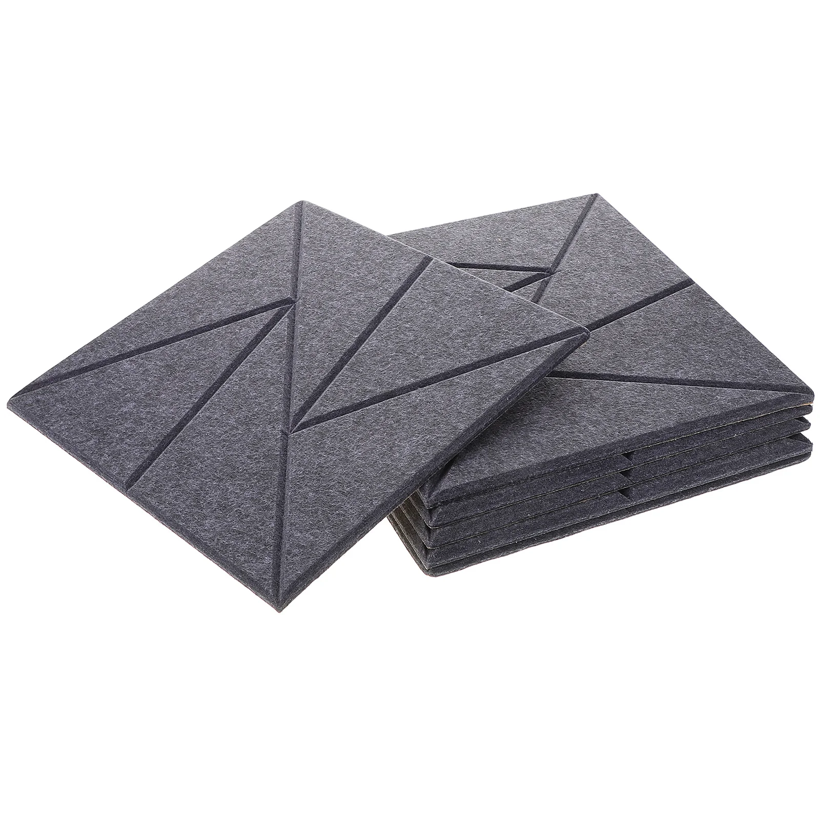 6 قطعة لوحات صوتية ذاتية اللصق عالية الكثافة عازلة للصوت رغوة جدار امتصاص الصوت لغرفة الألعاب استوديو الموسيقى رغوة سوداء