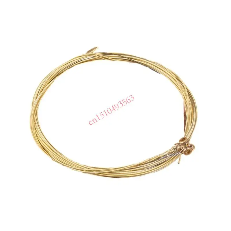

6 Pcs Folk Guitar Steel Wire String 6-string Acoustic Guitar Strings Replacement 448C