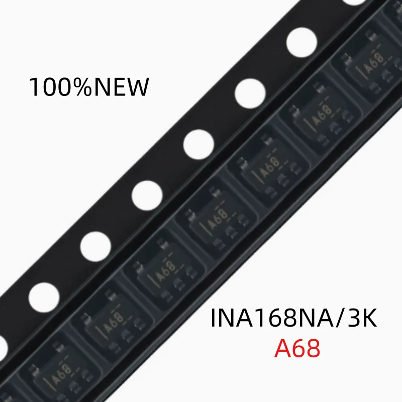 (10Pcs) 100% New Ina168Na/3K A68 Sot23-5 2.7V/60V 800Khz Current Sensing Amplifier Chip