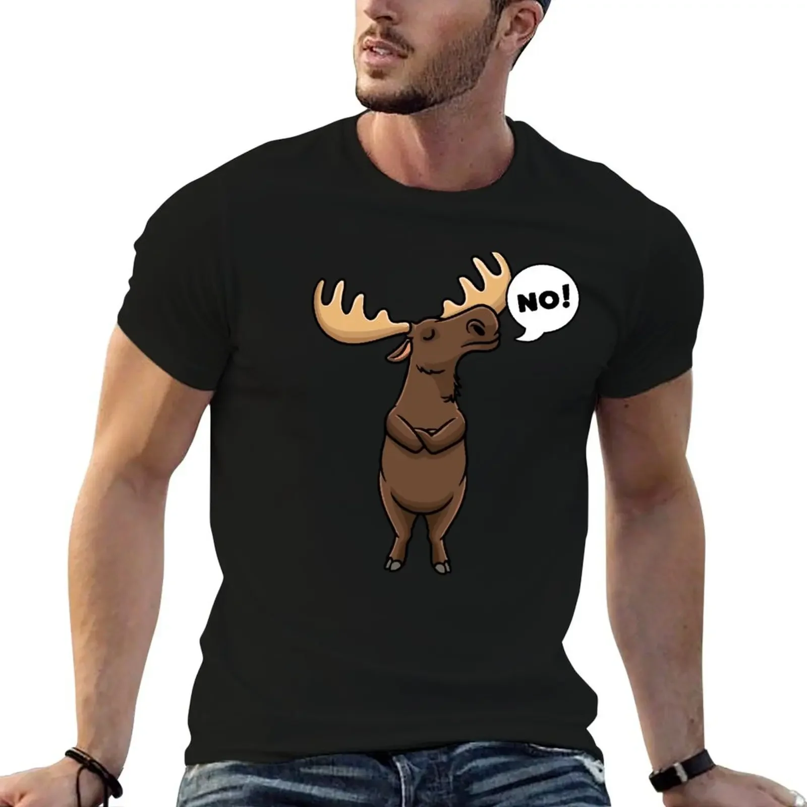 Stubborn Moose Deer Elk Men Women Kids T-Shirt kawaii clothes baggy shirts custom t shirt men clothing