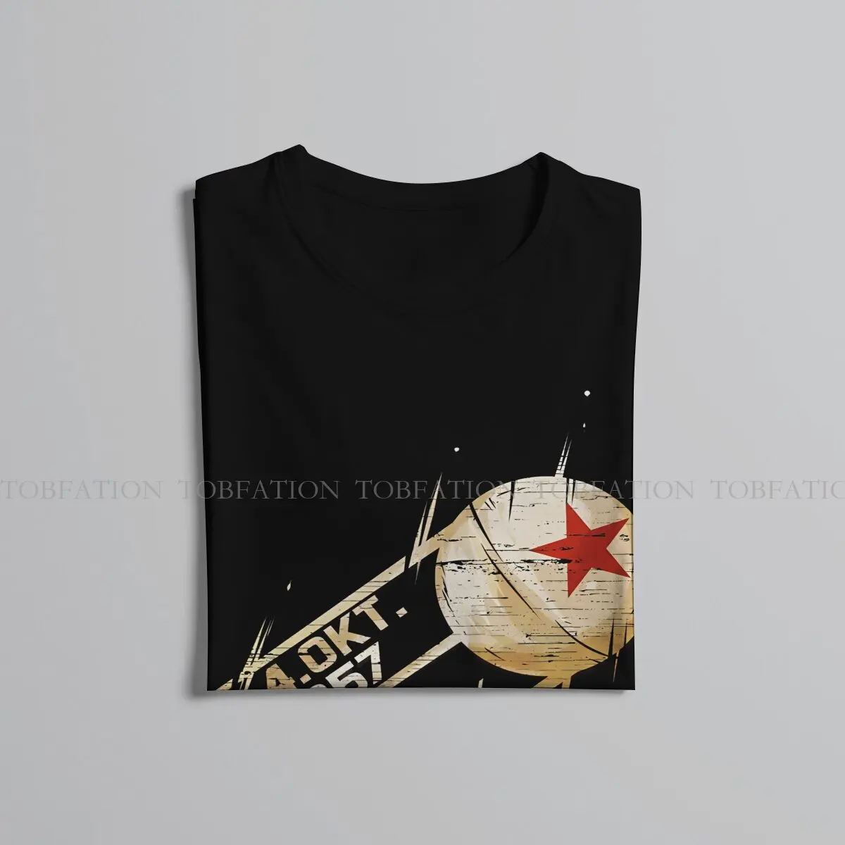 CCCP USSR Russian Soviet Union Sputnik Space Satellite 1957 T Shirt Men\'s Tees Summer 100% Cotton Clothing Crewneck TShirt