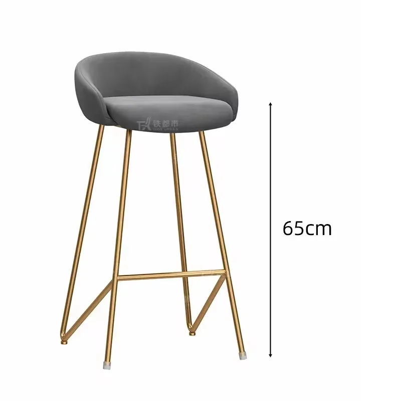 High Chair Height Home Bar Ergonomic Kitchen Stool Lightweight Modern Stools Sillas Para Comedor Counter Sandalye Salon Luxury