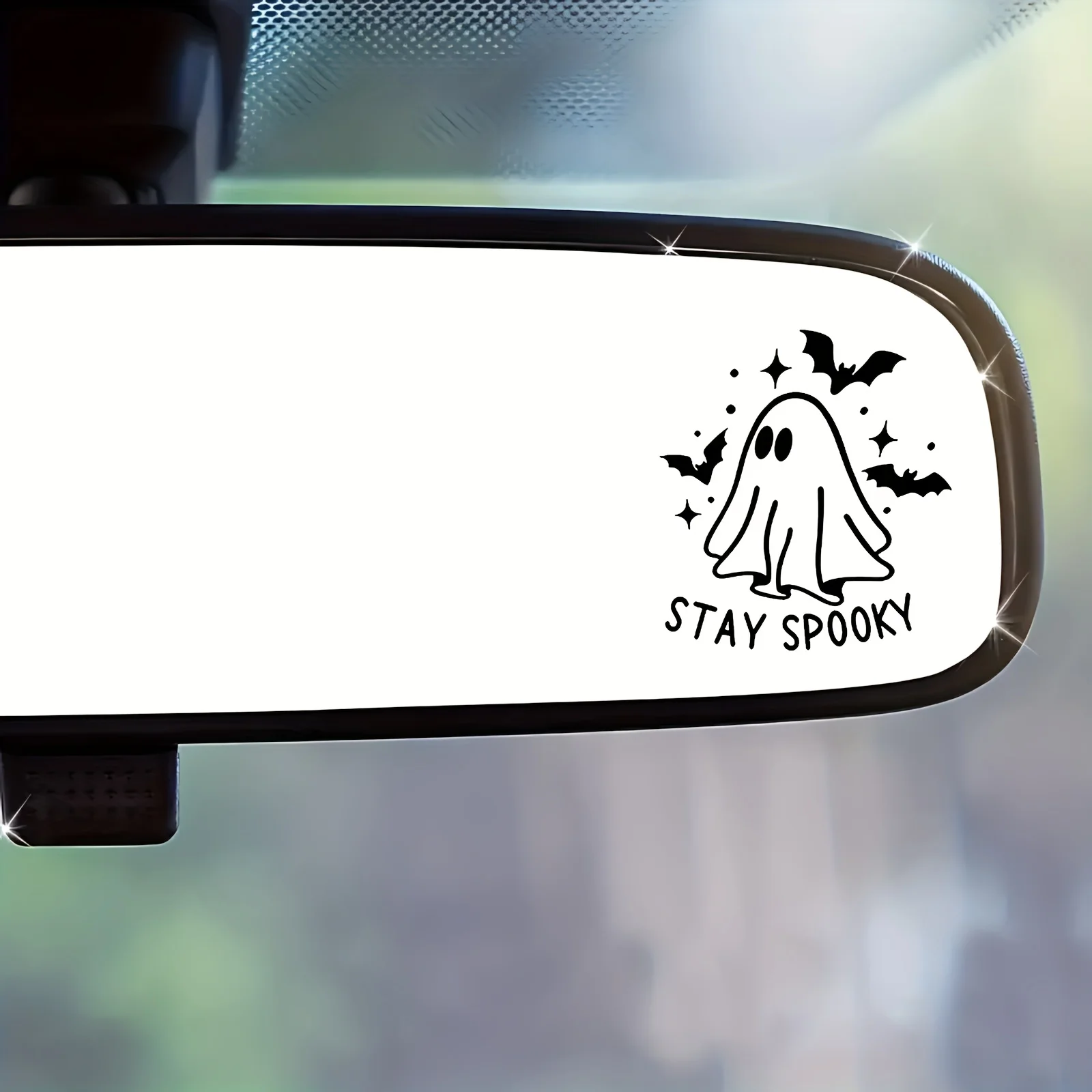 

4PCS/SET Eye - catching "Stay Spooky" Ghost Sticker, Suitable for Adorning Scrapbooks, Water Bottles, Planners & Phone Backs