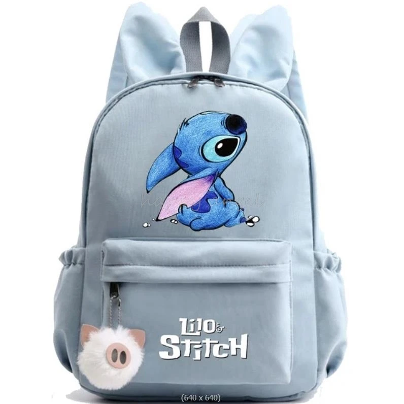 Cute Disney Lilo Stitch Backpack for Girls Boys Student Teenager Children Rucksack Women Casual School Bags Kids Birthday Gift