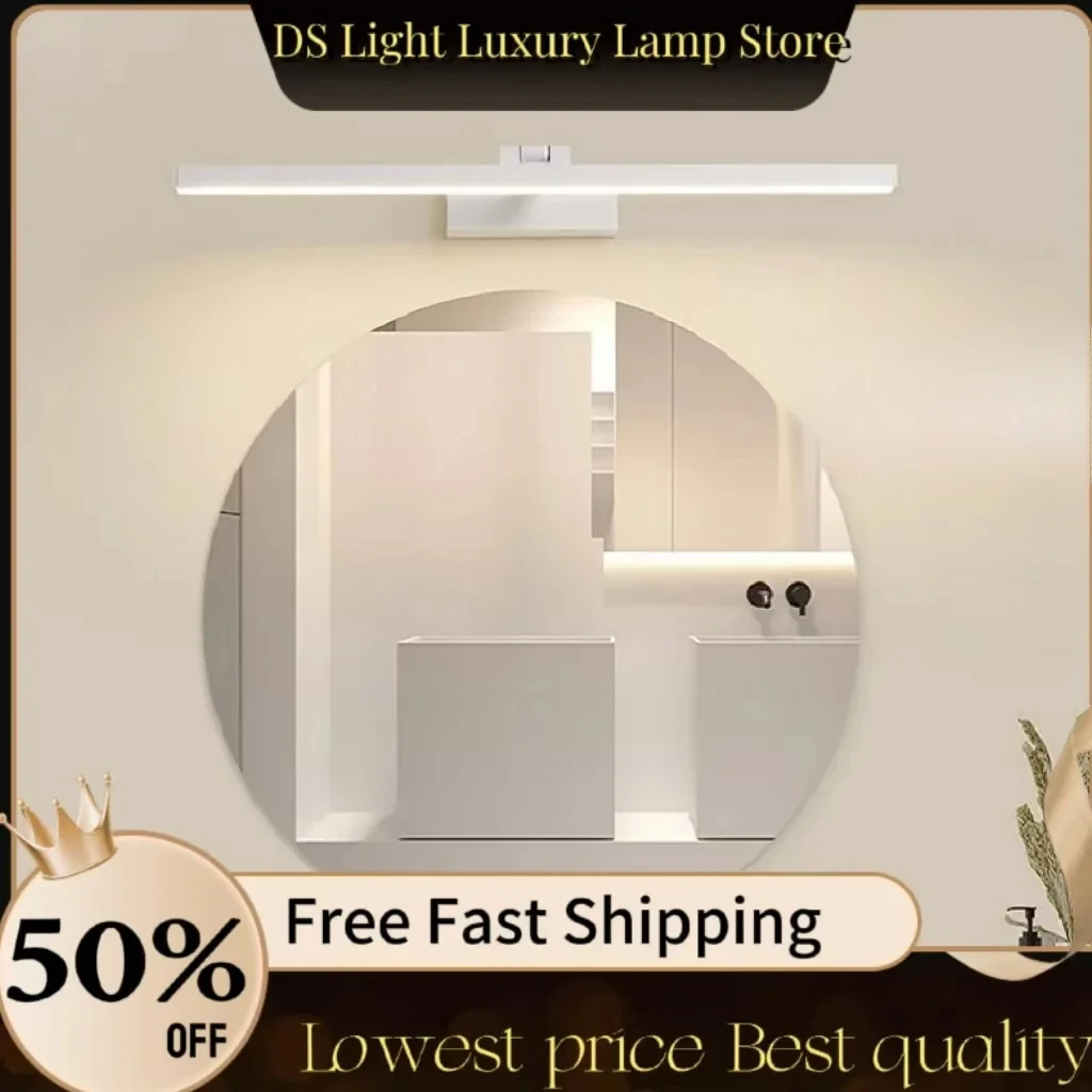 European style LED Bathroom Wall Lights Bath Washroom Mirror Front Lamp Household appliance 40/50cm Makeup Over Lights for hotel