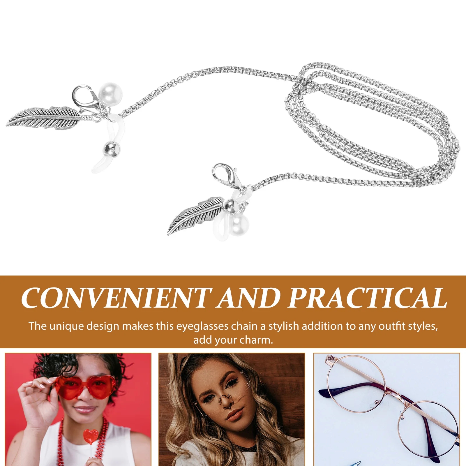 

Eyeglasses Chain Stainless Steel Anti-Lost Glasses Holder For Women Sunglasses Chain Neck Accessory Glasses Chains For Women