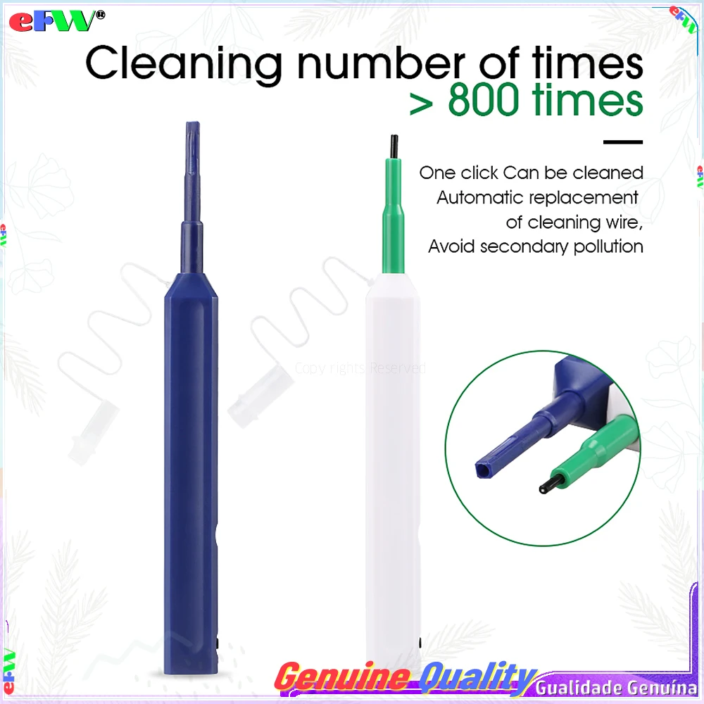 5pcs One-Click Optical Fiber Cleaner Pen Cleans 2.5mm SC FC ST and 1.25mm LC MU Connector Over 800Times