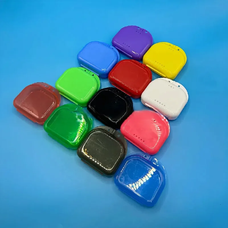 

20 Pcs Denture Storage Cases Orthodontic Retainer Partial Denture Container Boxes for Dental Prosthesis Care