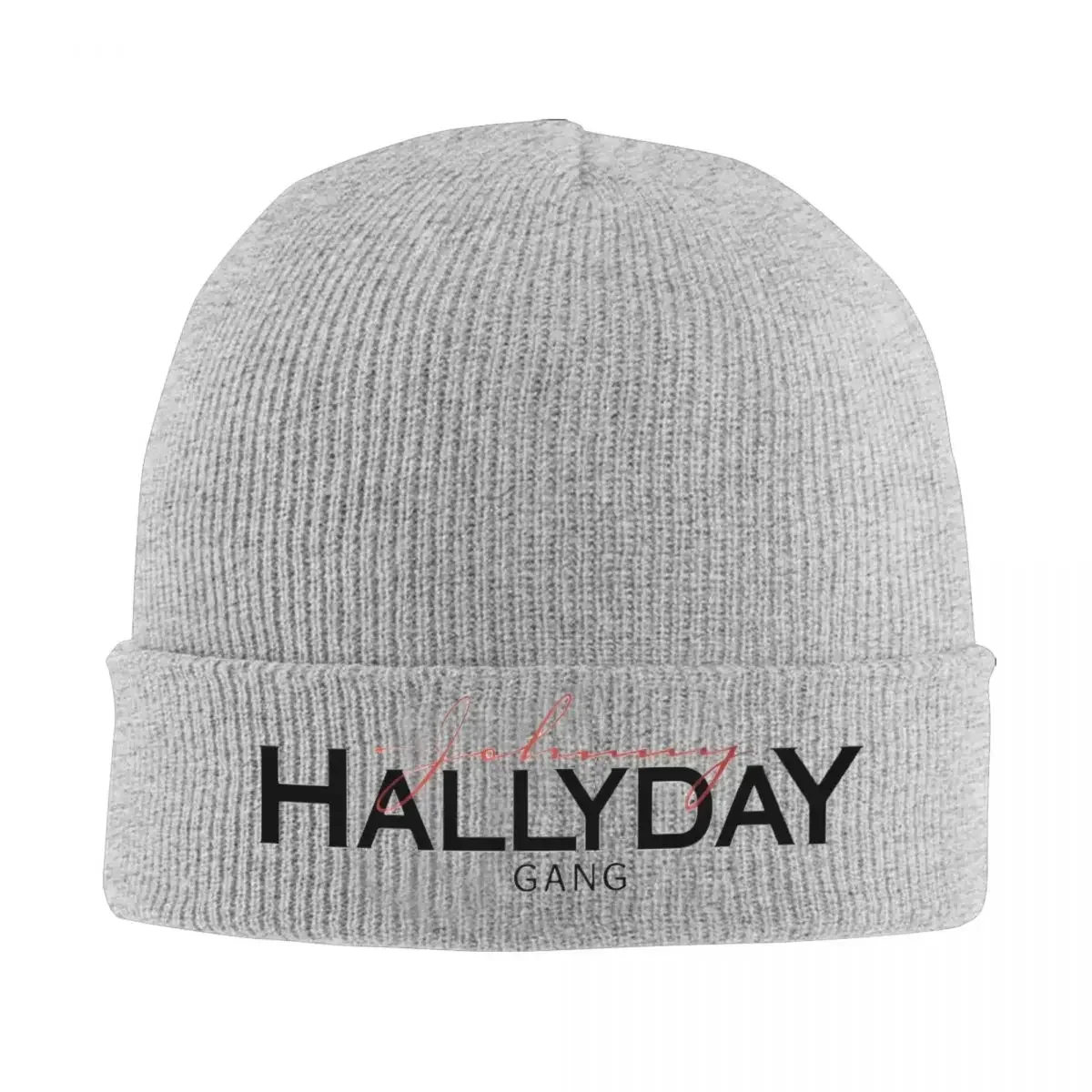 Johnny Hallyday Rocker Tribute Beanie Hats French Singer Skullies Beanies Outdoor Warm Men Women Caps Autumn Winter Bonnet Hats