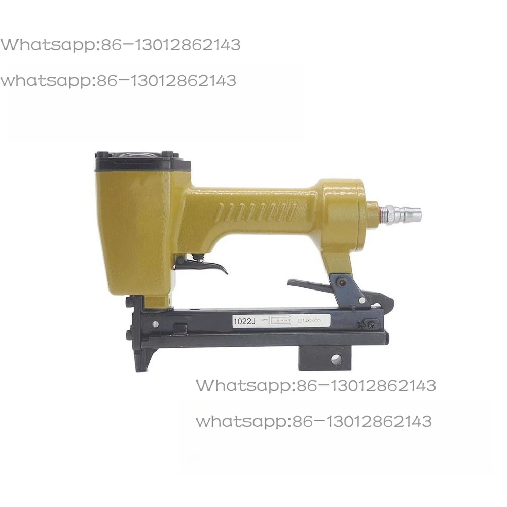 Wooden pneumatic stapler, leather fabric, box
