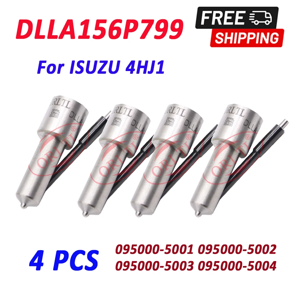 

ORLTL DLLA 156 P 799 Diesel Fuel Injector DLLA156P799 Nozzle DLLA 156 P799 For ISUZU 4HJ1 095000-5001 095000-5002 095000-5003