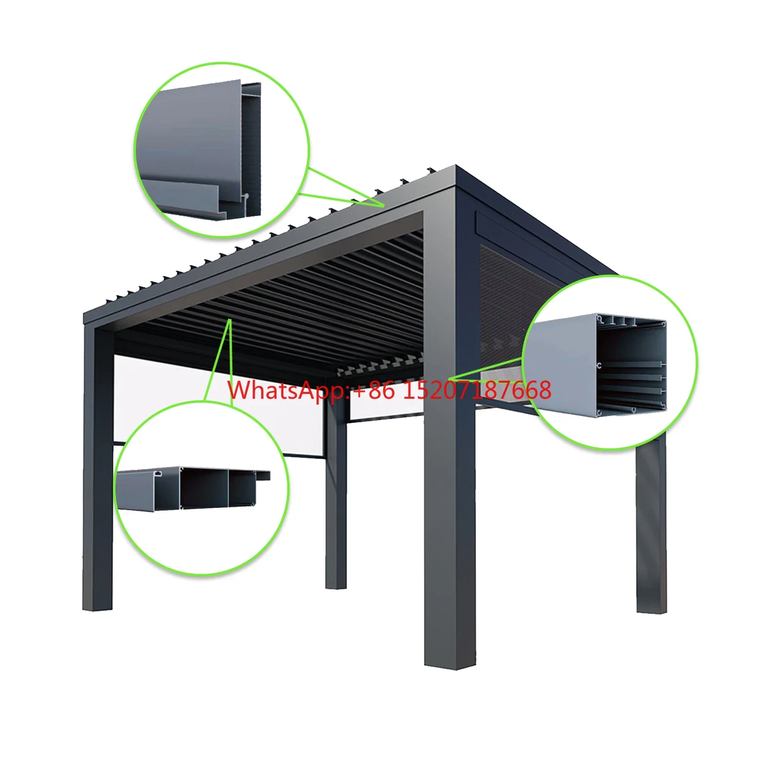 

Customized powder coating aluminum profile metal column shutter beam aluminum frame raw material