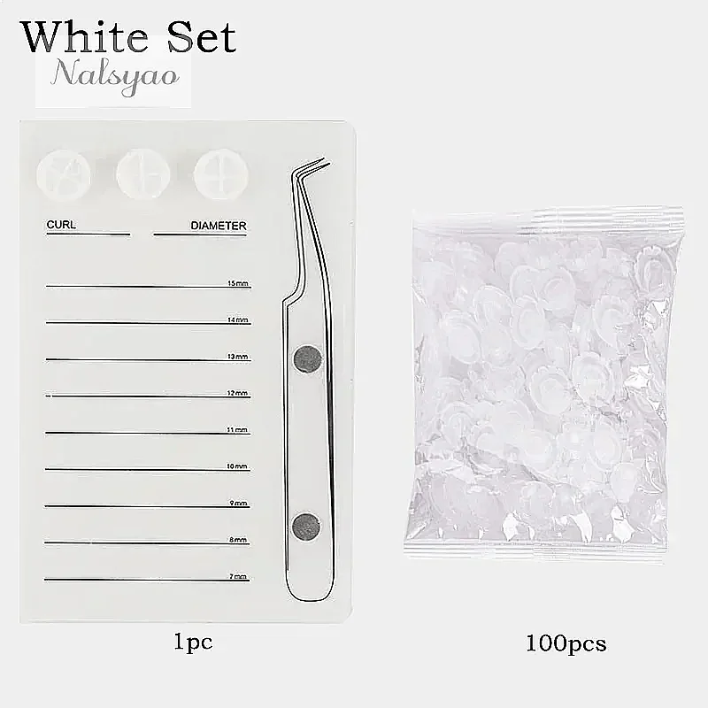 Magnetic Acrylic Eyelash Extension Scale Holder Lash Board Glue Pallet Cup Clean Hygienic False Eyelash Pad