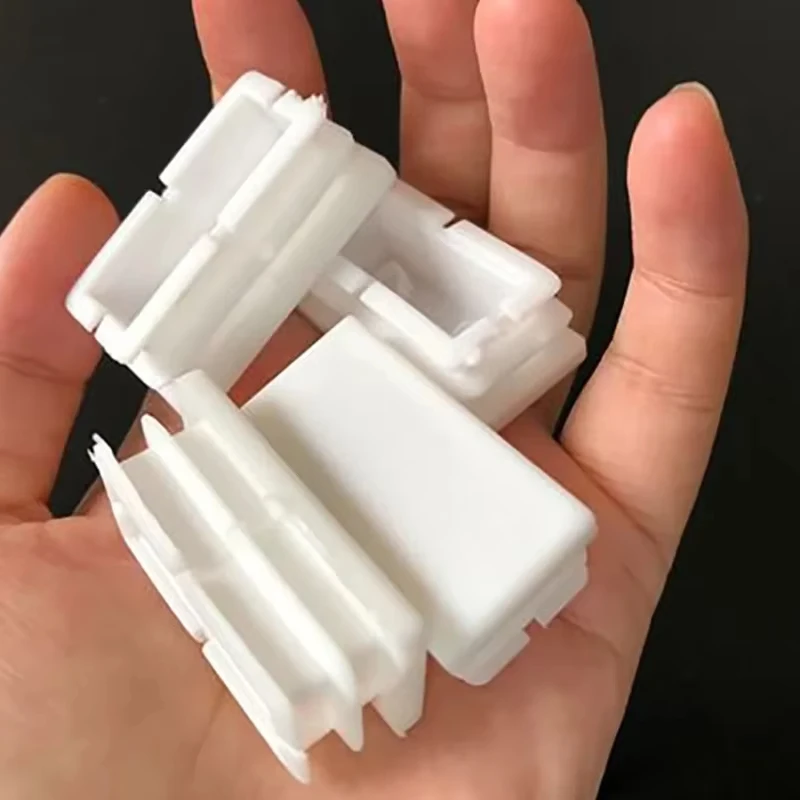 New Material PP Square Tube End Caps, Steel Pipe Plugs, Stainless Furniture Glides Feet, 15-120mm,for Chair/Table Legs