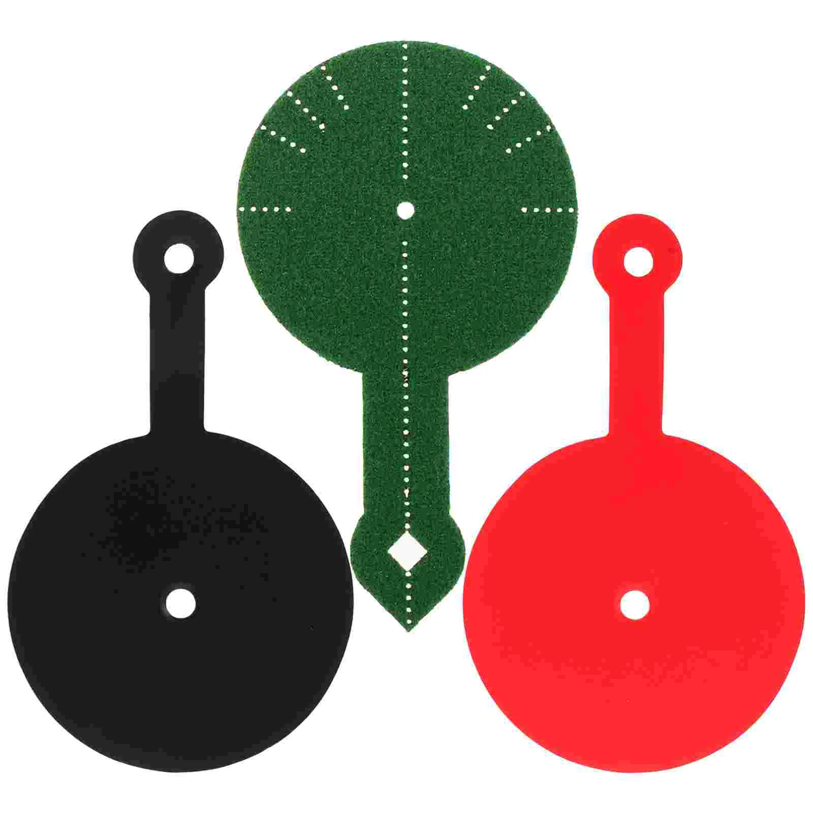 3 Pcs Billiards Aiming Practice Stickers Pool Table Practicing Mat Trainers Training Pad Cotton Accessory Aid