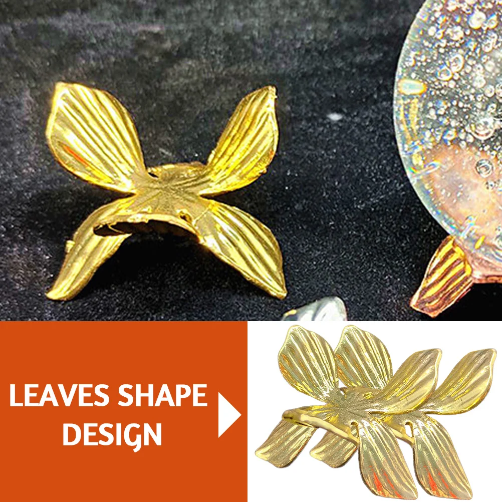 

2pcs Metal Crystal Ball Base Leaves Shape Display For Crystal Spheres Decor Holder Gift Home Decor Sphere Stand Craft