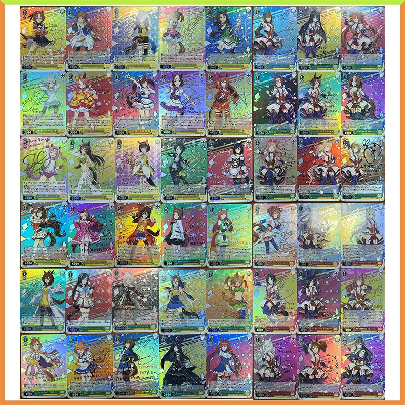 

Anime Weiss Schwarz DIY ACG Battle Game Refraction Foil Special Week Tokai Teio Toys for boys Collectible Card Birthday Present