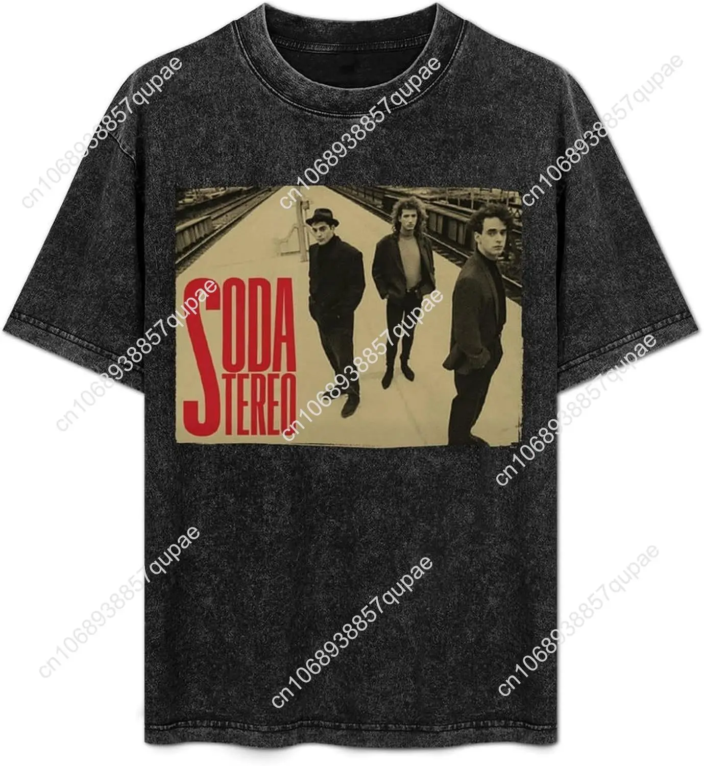 

Soda Rock Stereo Band Vintage Oversized T Shirt Cotton Tee O-Neck Short Sleeve Tops Mens & Womens