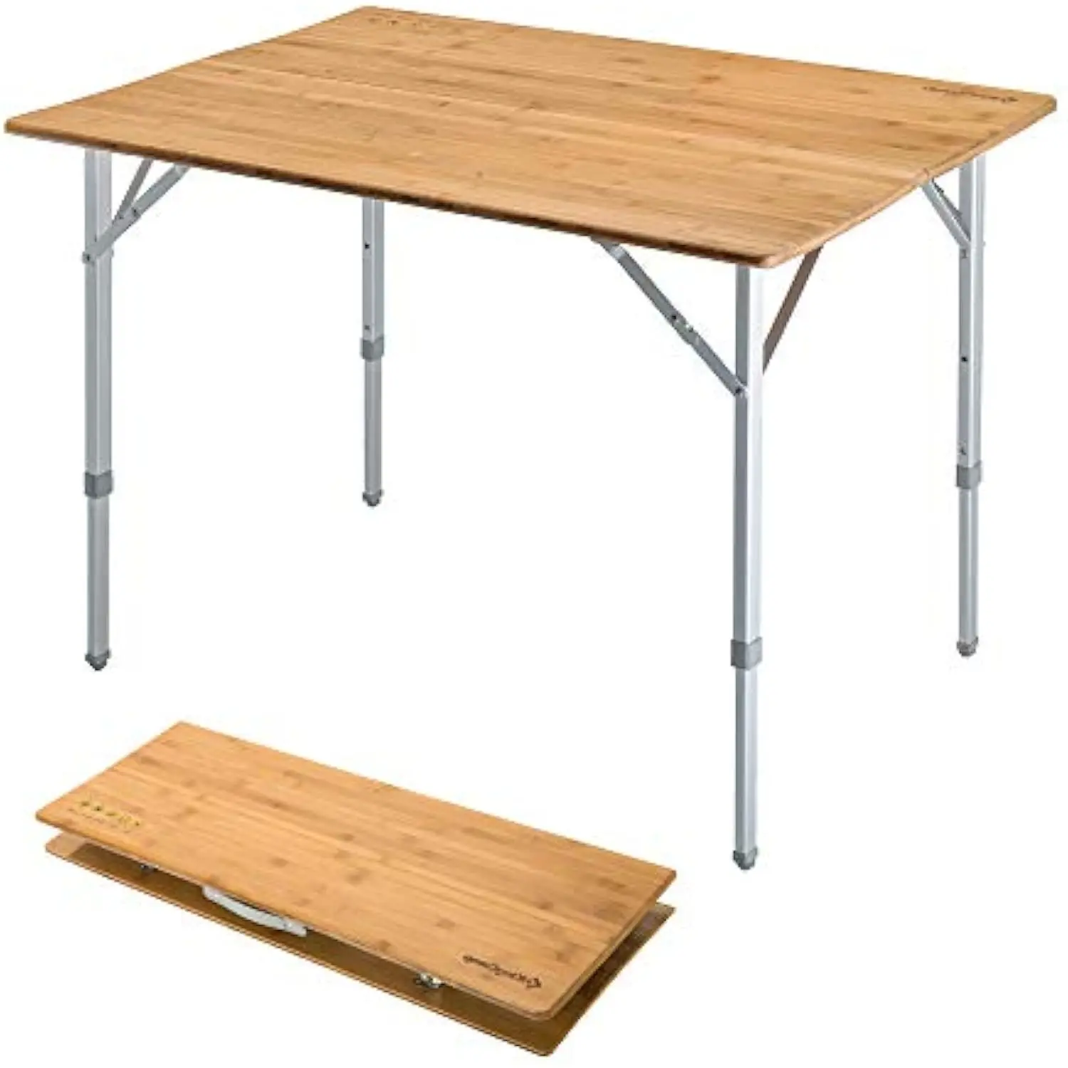

KC3928_Yellow Bamboo Camping Table, One Size