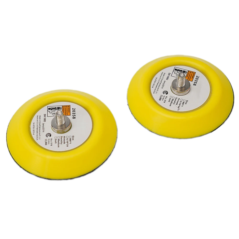 2 Pieces 3 Inch 75mm Sanding Backing Pads with for m6 Thread for Use with DA For and Power for sanders 12 000 RPM