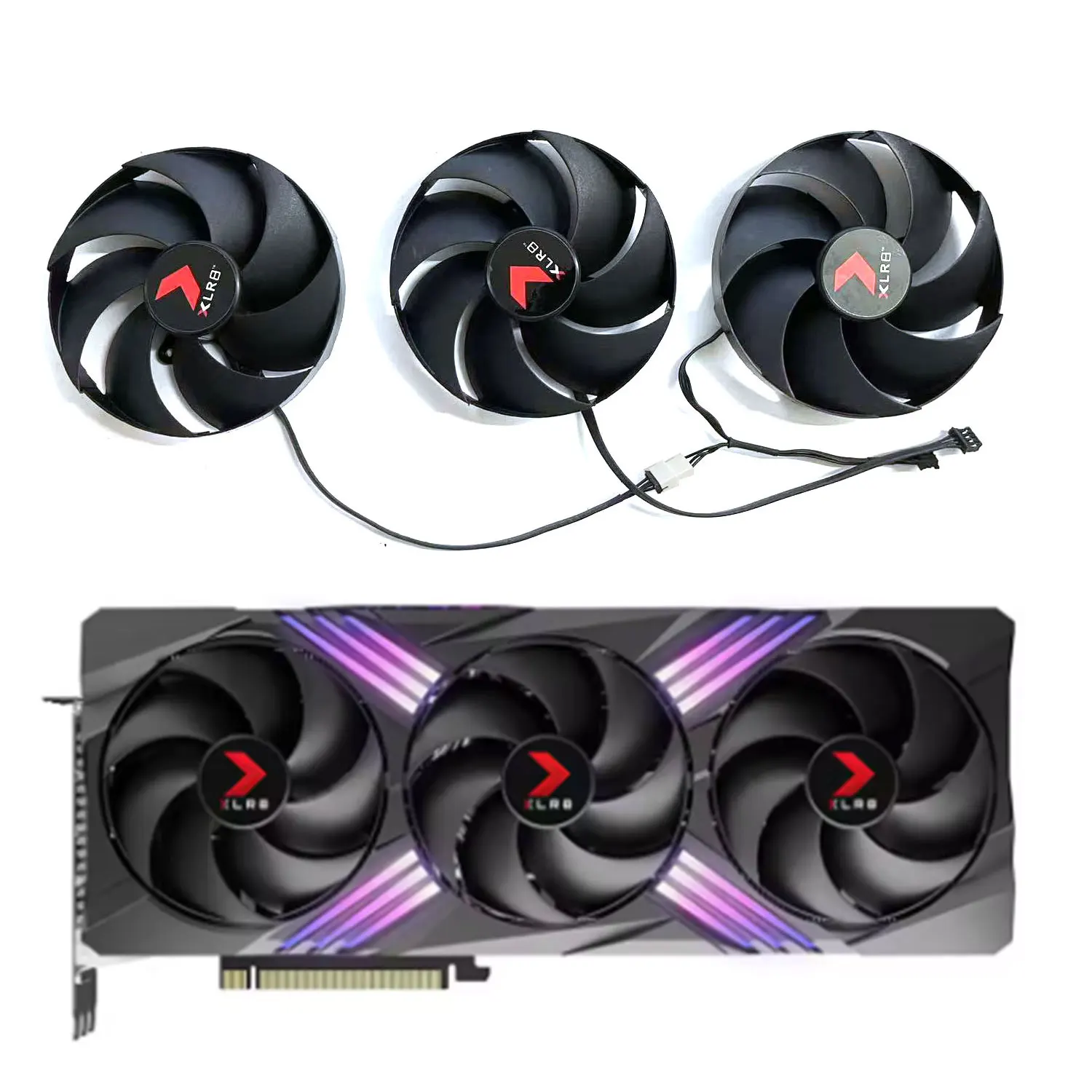 95MM 4PIN FD10020M12D RTX4080 4090 GPU FAN For PNY GeForce RTX 4070 Ti 4080 4090 XLR8 RTX 4070 Ti RTX 4080 RTX 4090 GPU Fan