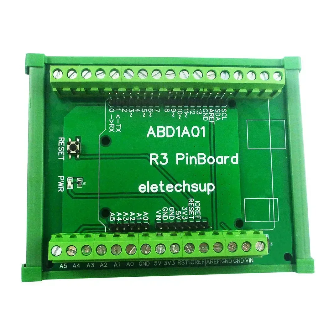 ABD1A01 DIN Rail Mount Screw Terminal Adapter Module For Arduino PLC Industrial Control Equipment Modification