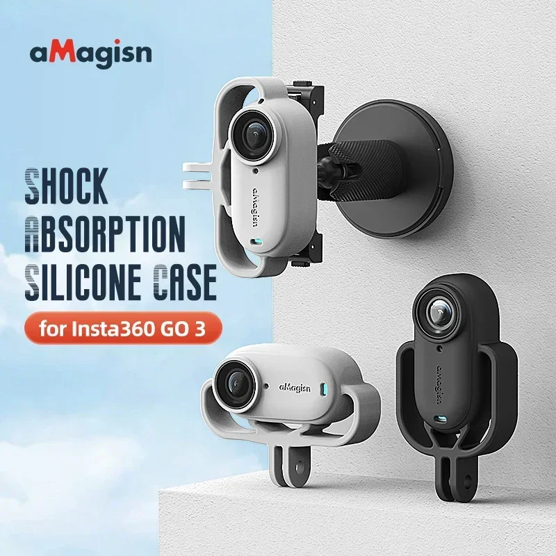 

Shock absorbing Silicone Mount for Insta360 GO3 Camera for Insta360 go 3 Silicone Case Protective Accessories