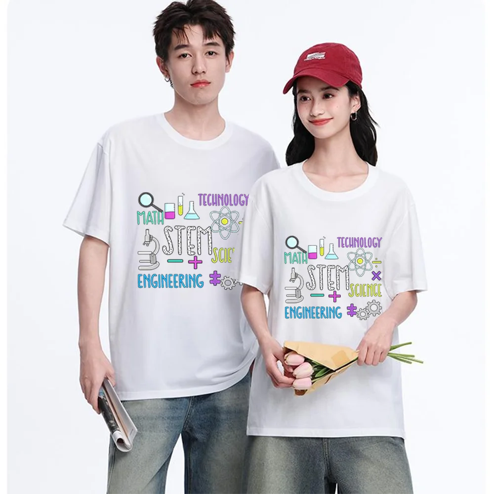 STEM Science Math Technology Engineering Printed T Shirt Breathable Fabric S-XXL Personalized Custom T Shirt Casual Short Sleeve