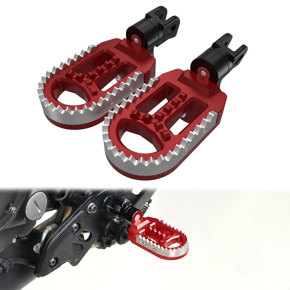 Motorcycle Front Wide Foot Pegs Rotatable Footrest Footpegs Pedals For Aprilia RXV450 RXV550 SXV550 2006-2016 SXV450 2006-2013