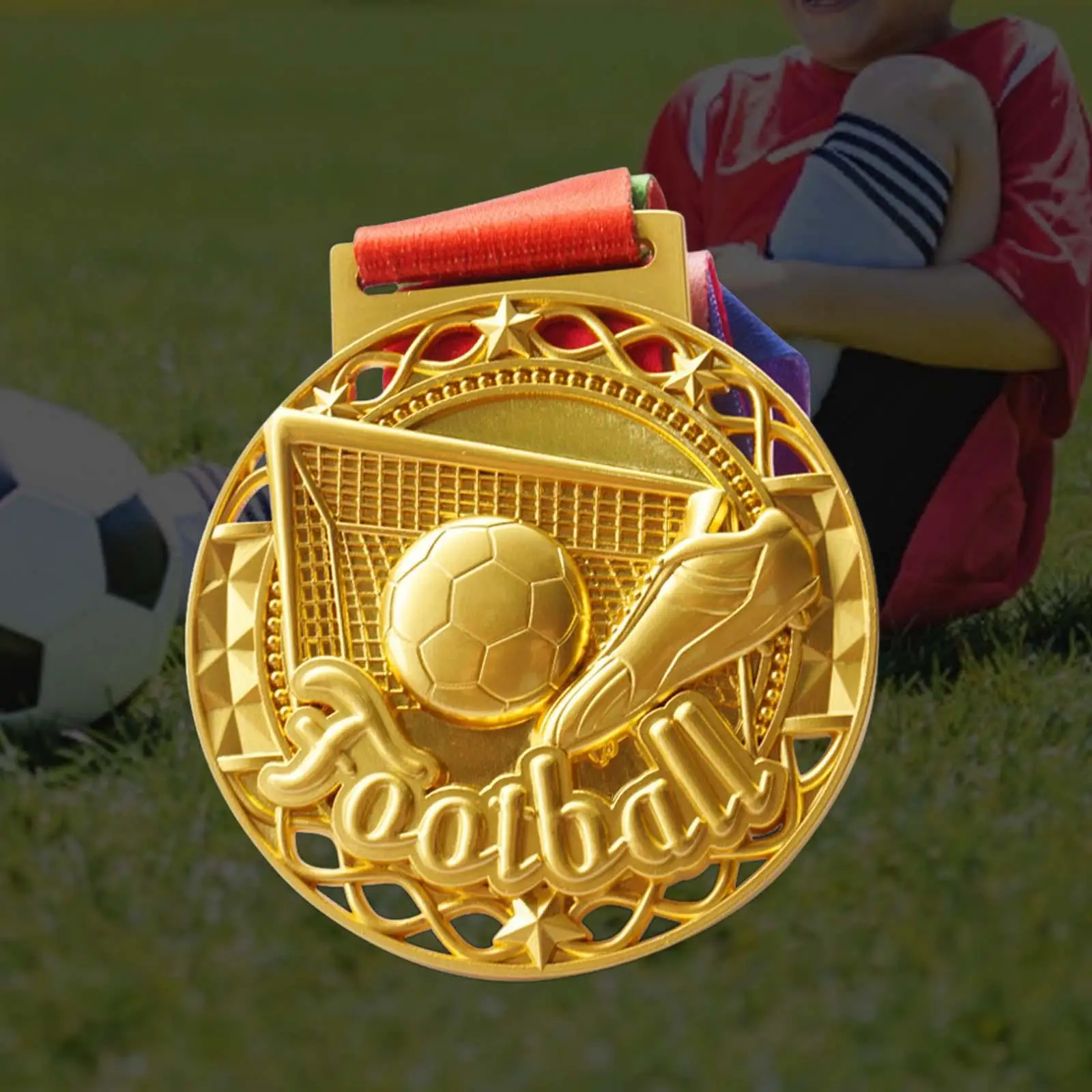 Soccer Medals Crafting Engraving Creative Handmade Decor Ornament Winner Medals for Adults Sports Competitions Celebration Gifts