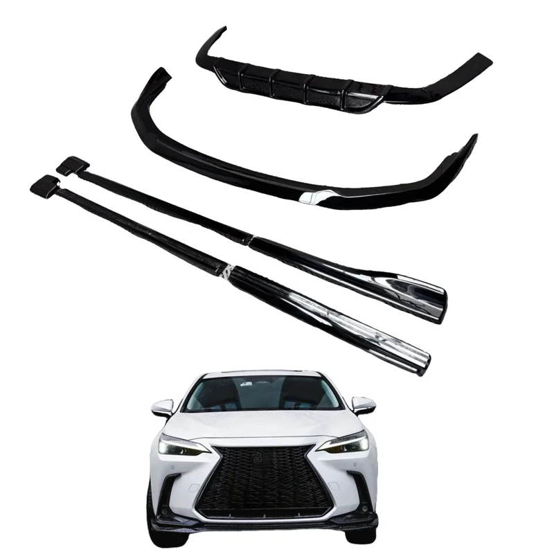 High Quality Gloss Black ABS LD Style Aero Body Kit Front Lip Side Skirts Rear Diffuser Tuning Parts Fit for NX Upgrade
