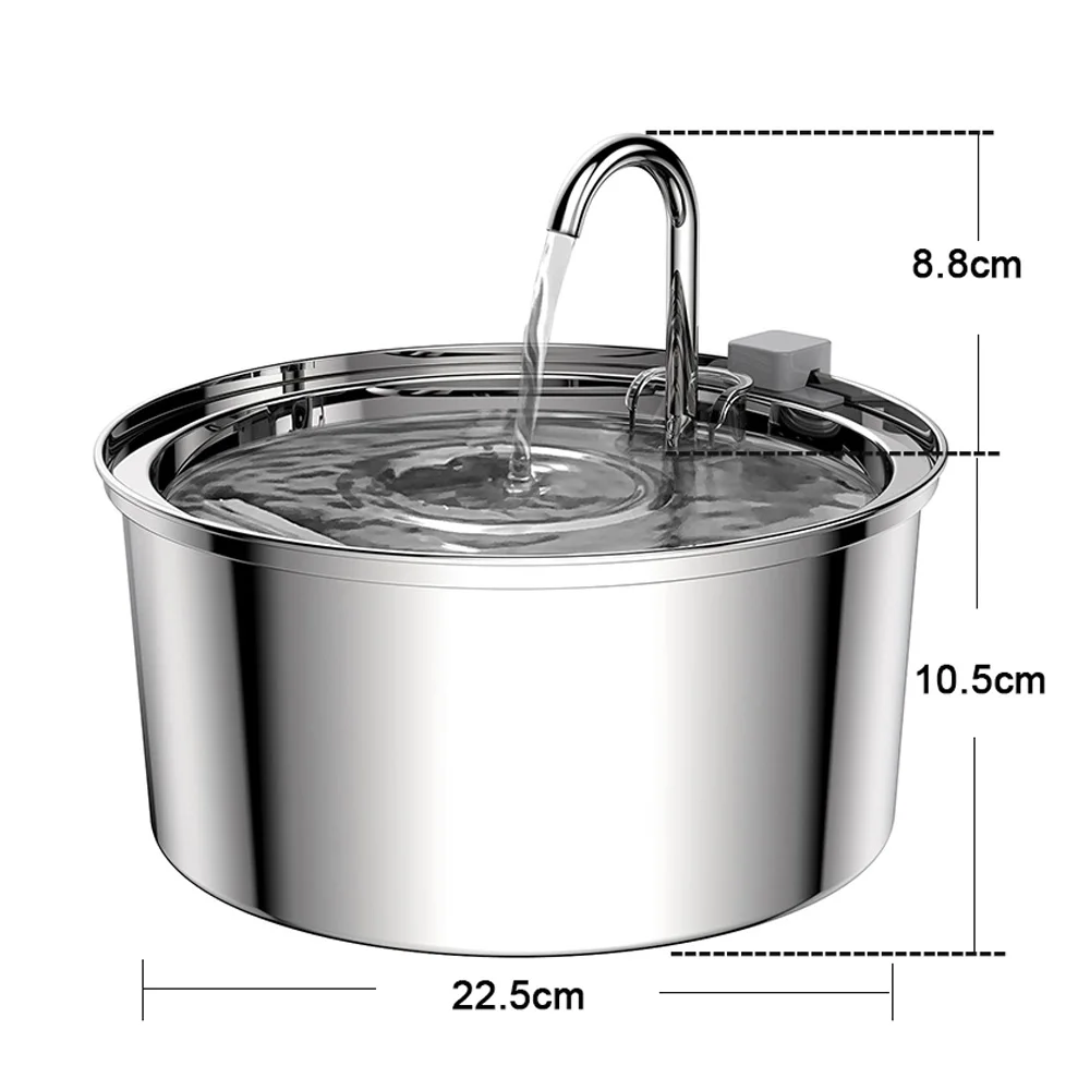 VOFORD Ceramic Pet Water Fountain 1.3L 5