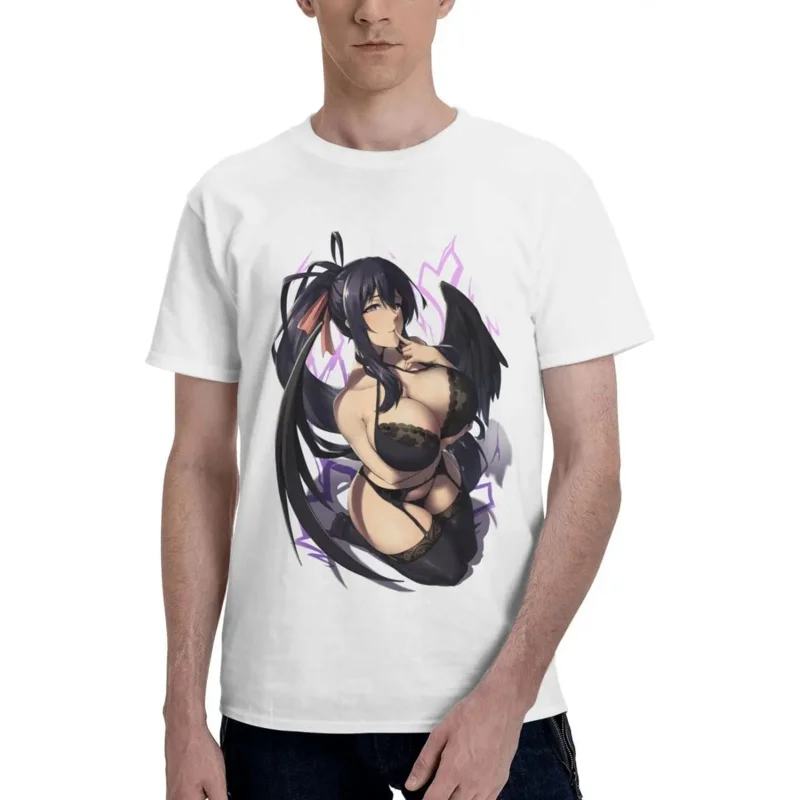 

Manga Highschool DxD Akeno Shirt Cotton Crew Neck Cool Tee for Man