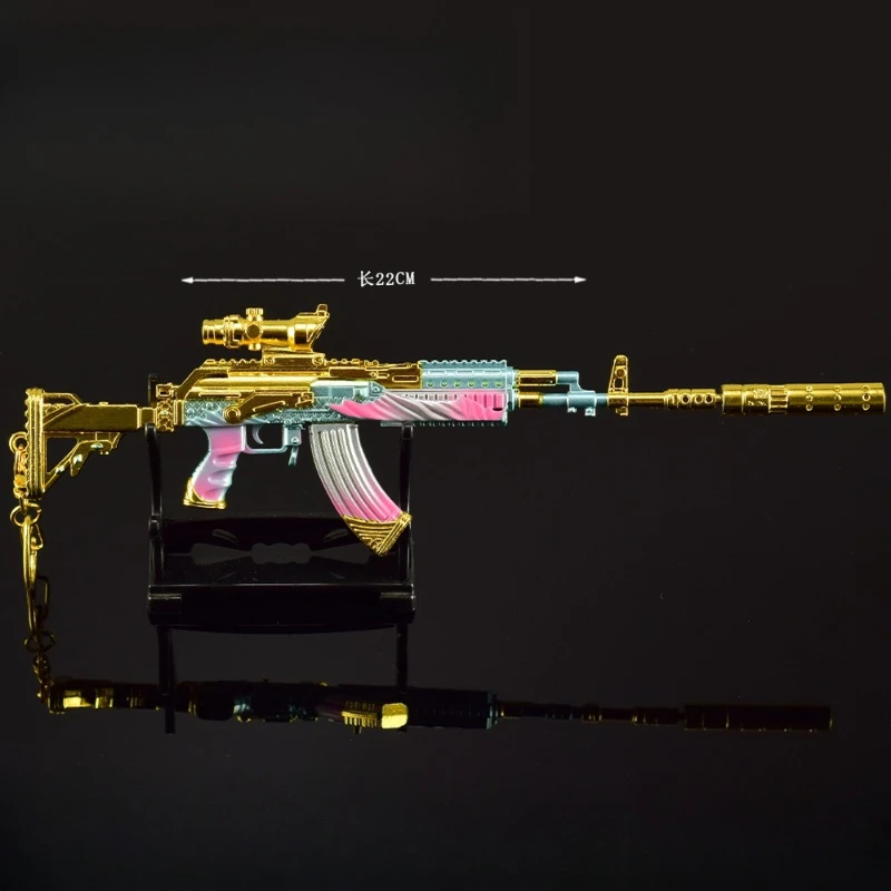 22cm Delta Force M762 Delight del mar profundo pistola de juguete juego periféricos armas de Metal modelo artesanías coleccionables adornos regalos para niños