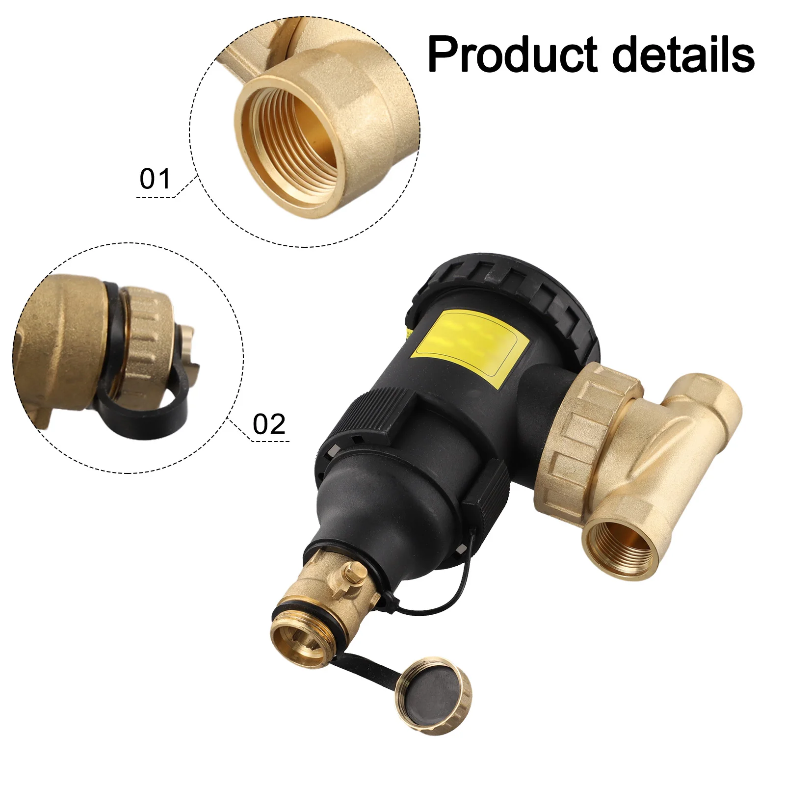 Boiler Filter Dirt Separator 175 CWP 250F MAX Dirt Removal Device Removal Of Iron Oxide Slag From Systems Appliance
