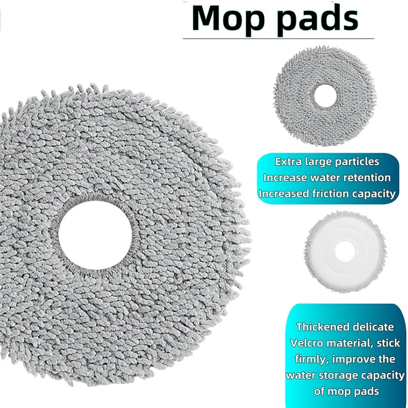 

Efficient-For Dreame X40 Ultra / X40 Pro Rubber Robot Vacuum Replacement Parts Main Side Or Shearing Brush Mop Dust Bag Filter