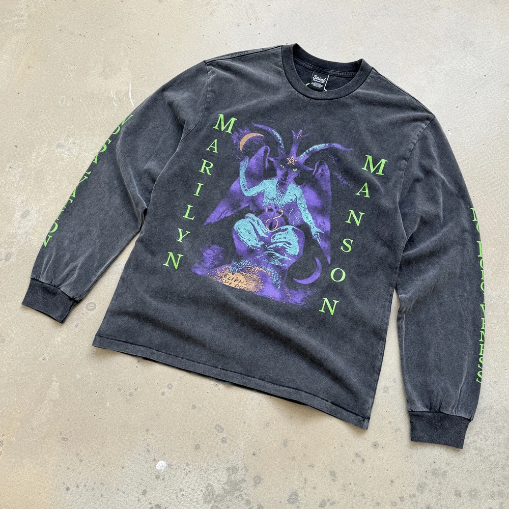 

Yao Fashion Band Rock Roll винтажные повседневные топы с длинным рукавом и графикой, хлопковая осенняя одежда, уличная одежда, свободная футболка для мужчин