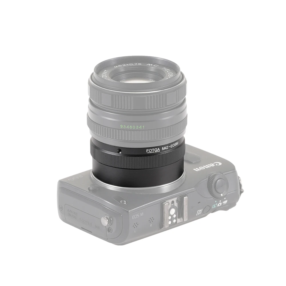 FOTGA Lens Adapter Ring M42-EOSM For M42 42 mm Lens For Canon EOS M EF-M M2 M3 M5 M5II M6 M10 M50 M50II M100 Mirrorless Camera