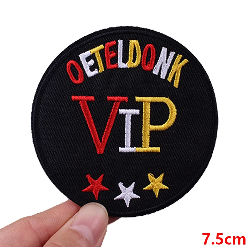 NIEUW 2026 Nederlandse Carnaval geborduurde patches voor kleding Nederland Oeteldonk embleem strijk-op patches voor kleding naai-patch