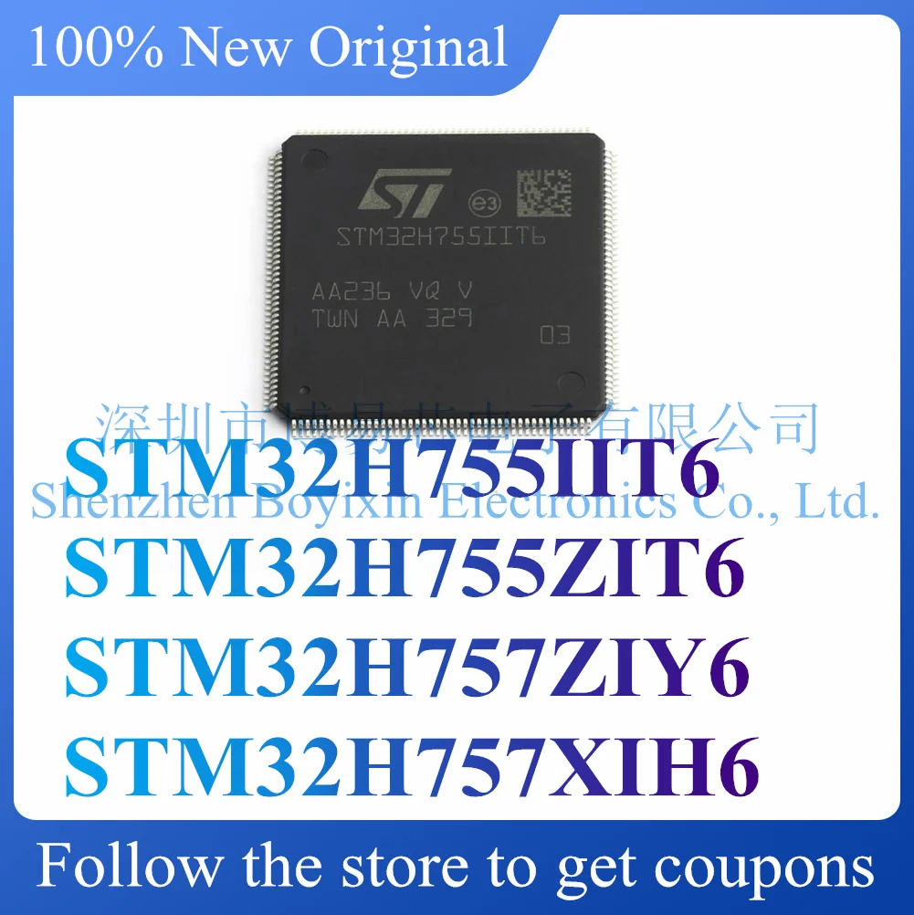 Nuevo Producto Original STM32H755IIT6 STM32H755ZIT6 STM32H757ZIY6 STM32H757XIH6