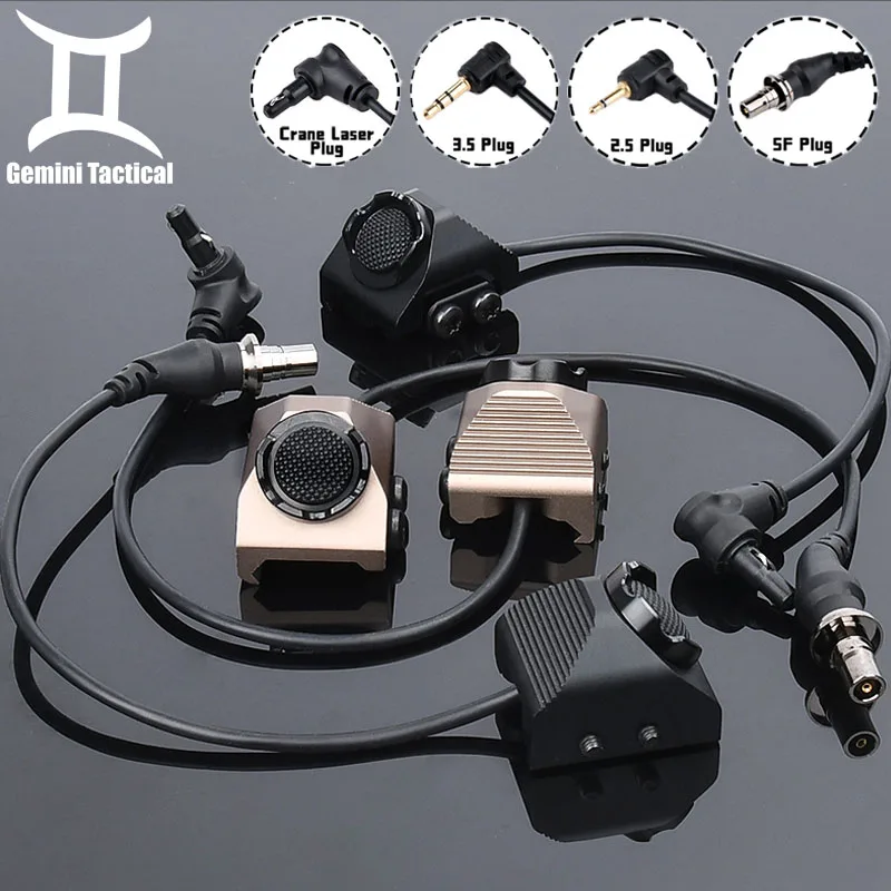 Tactical UN Crane Plug Hot Button Switch SF 2.5MM 3.5MM Laser Plugs Wadsn M300 M600 Flashlight DBAL PEQ15 Hunting Accessories