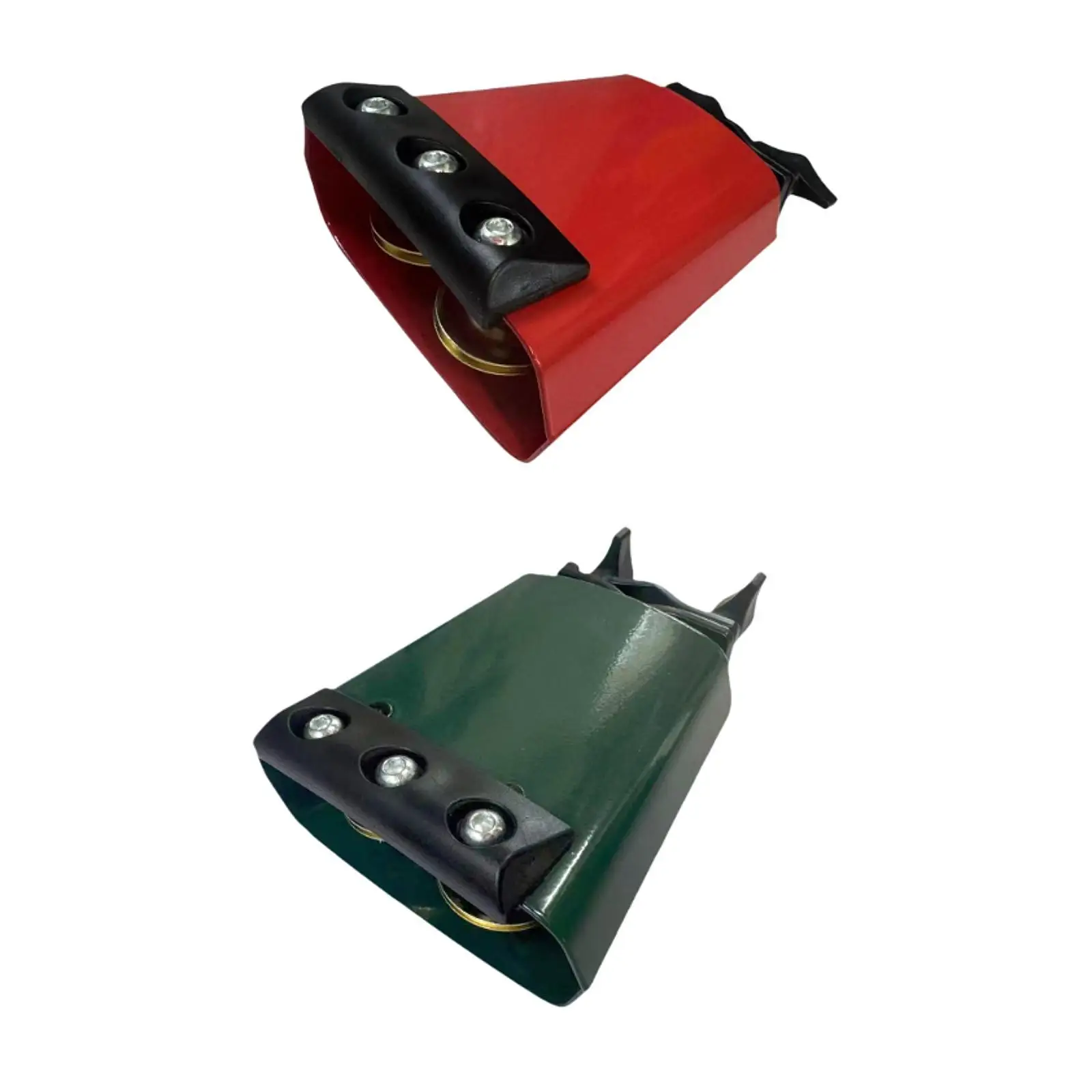 Cowbell Cow Bell with Mute Strip Metal Drum Kit Accessory Multiple Sound for Drum Set 4 inch for Festive Sports Events Rock