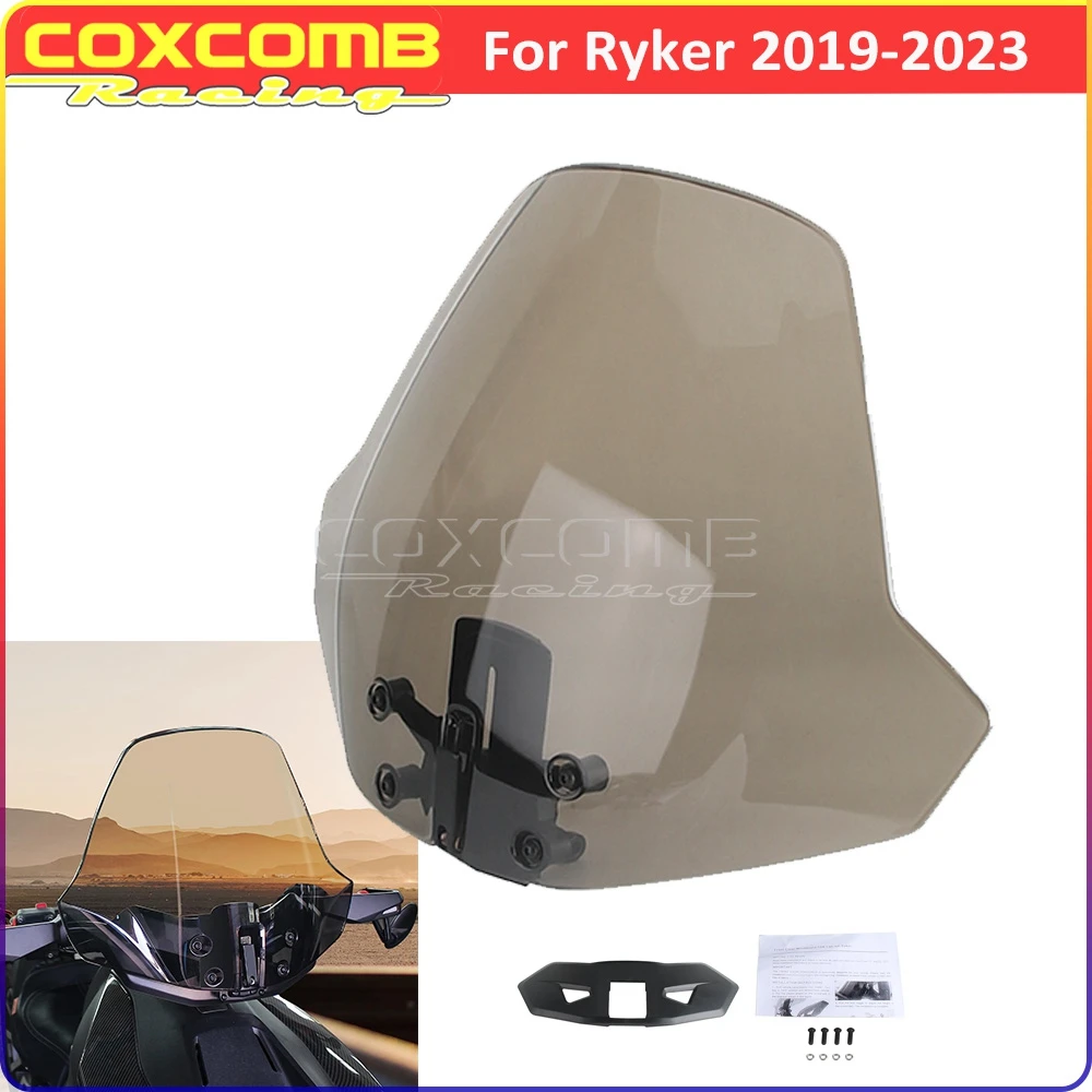 

For Ryker 900 ACE Cowling Windscreen ATV Windshield Front Wind Deflector For Can-Am Ryker For Can-Am Ryker Rally Edition Sport