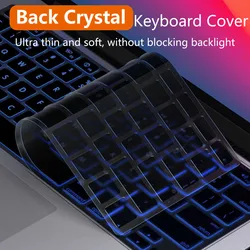 US Type Black Crystal Ultra Thin Soft keyboard Cover Film for 2023 2024 Macbook Air M1 M2 M3 Pro 14 16 inch air 15 A3113 A3114