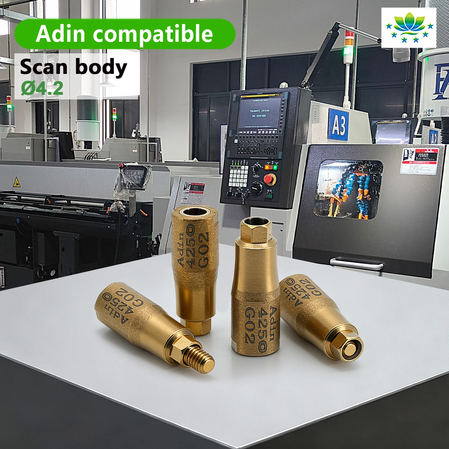 

Free Exo Database ScanBody Scan Post for Adin High Accuracy Digital Scan Lab Prosthetic Titanium Impression OEM Original Quality