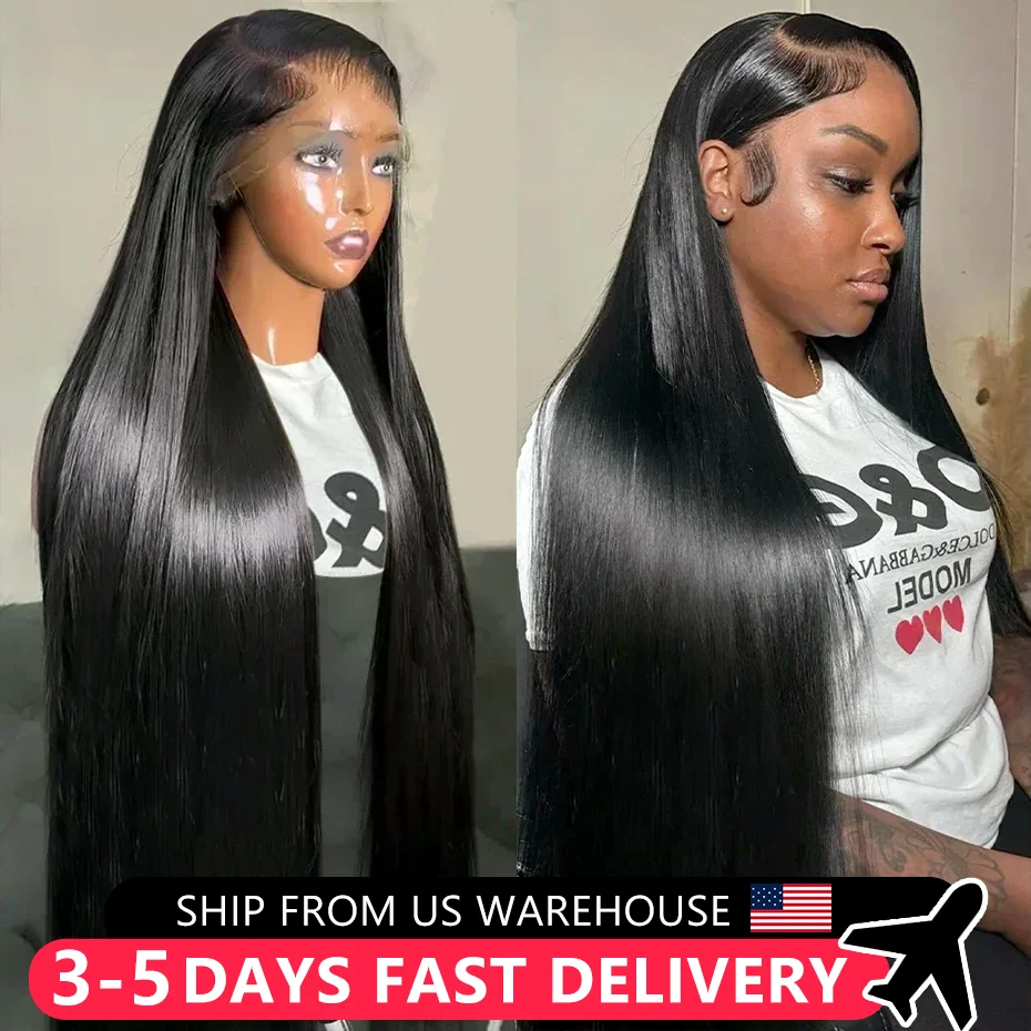 Wigs Straight Human Hair HD 4X4 Lace Closure Wig For Women 13x4 13x6 Lace Frontal Wig Remy HD Lace Front Wig Pre Plucked 180%