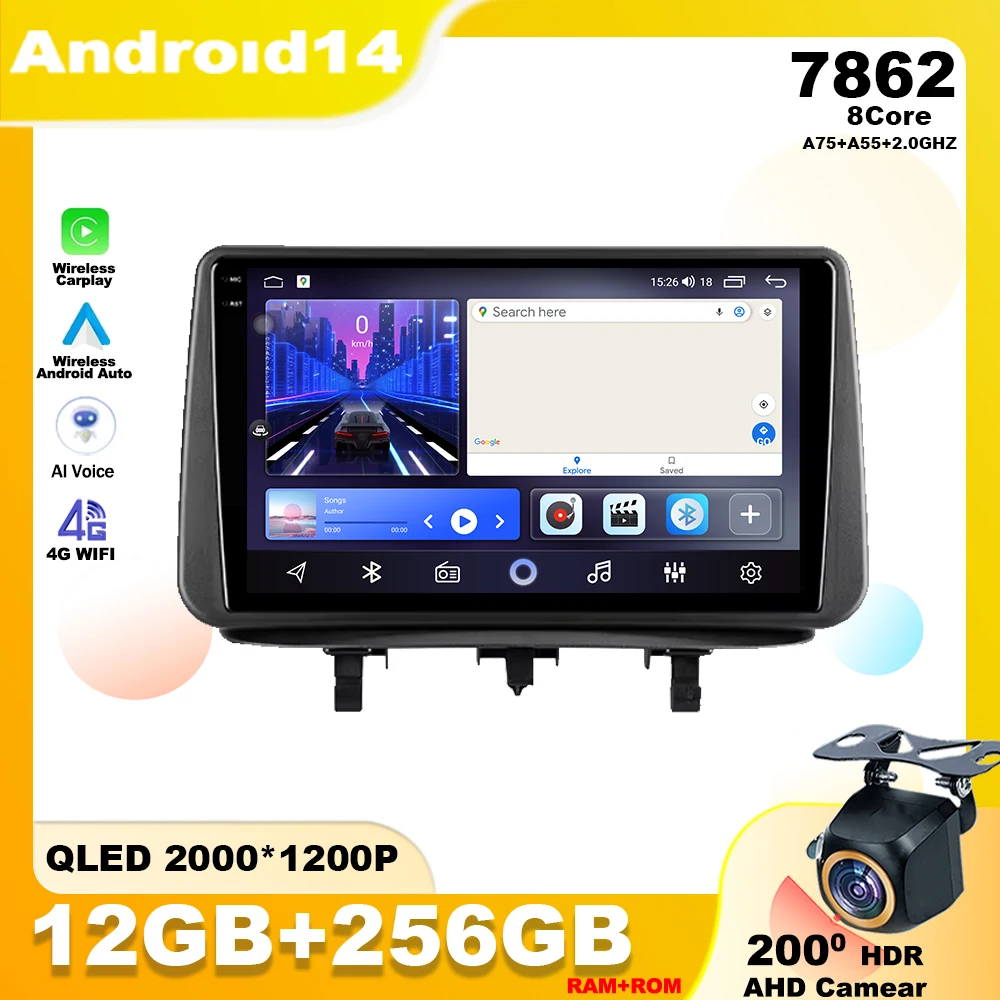 Android 14 TV Video Player Auto For Opel Meriva B 2009 - 2014 Carplay Car Radio Multimedia Navigation Stereo GPS Monitor Screen