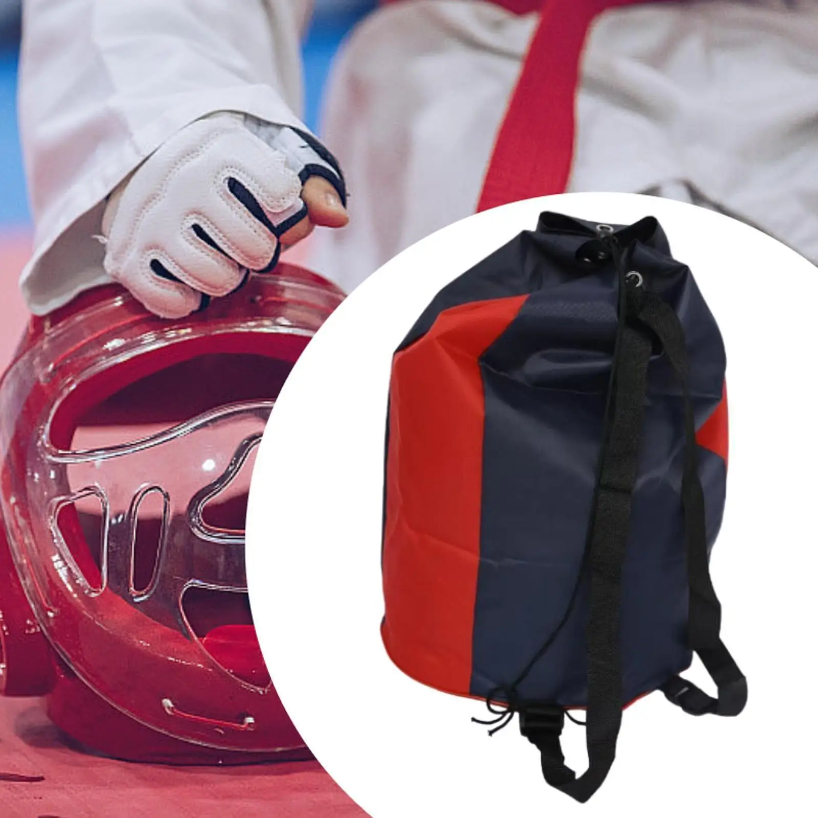 

Taekwondo Bag Drawstring Backpack Sanda Waterproof Mma Casual Daypack Boxing Backpack Sport Bag for Exercise Travel Camping