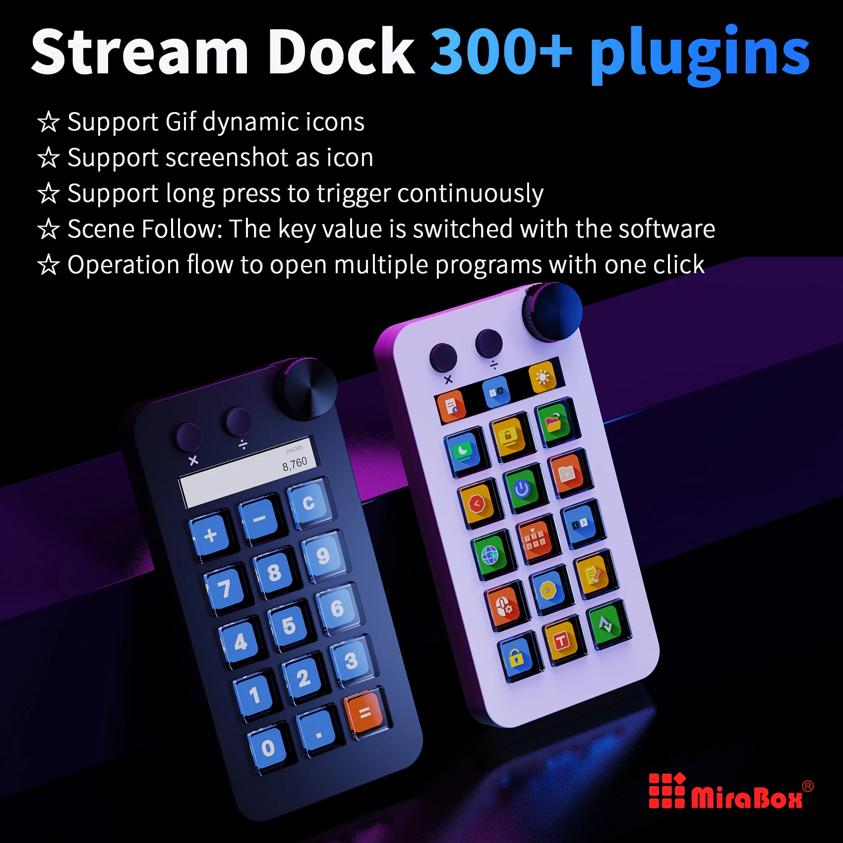 MBox N1 StreamDeck Mini Visual Keyboard 15Key Mirabox Stream Deck LCD Button Live Content Creation Controller Custom Stream Dock