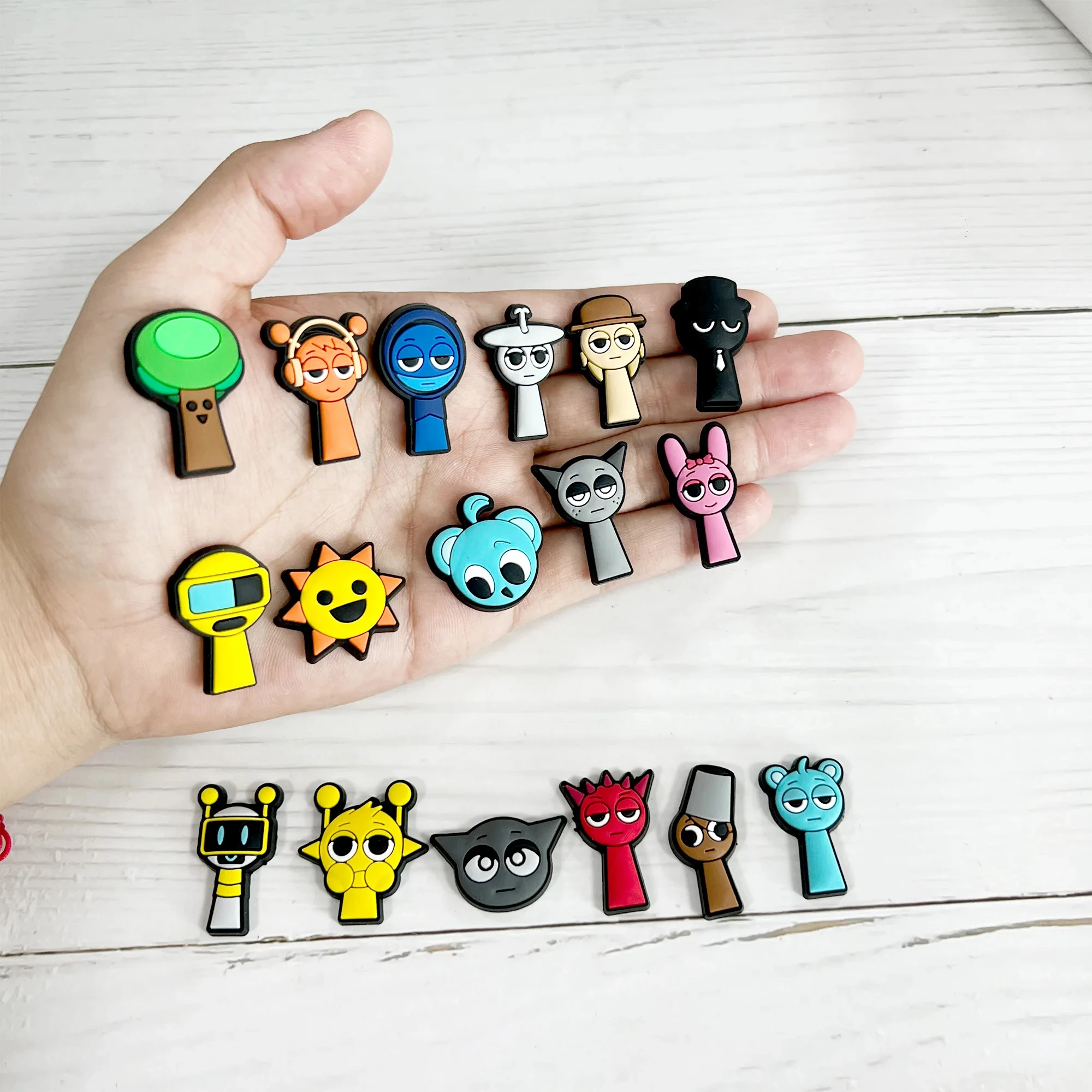 

9-100PCS Box Cartoon World Shoe Charms|Fun PVC Charms for Shoes&Wristbands|Kids Gift Ideas New hot selling models Good quality